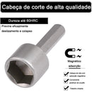 Kit 09 Soquetes Canhão para Parfusadeira