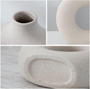 Vaso Nórdico Circular de Cerâmica Decorativo - Loja Juso