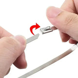 Kit Abraçadeiras Aço Inoxidável Resistente à Corrosão
