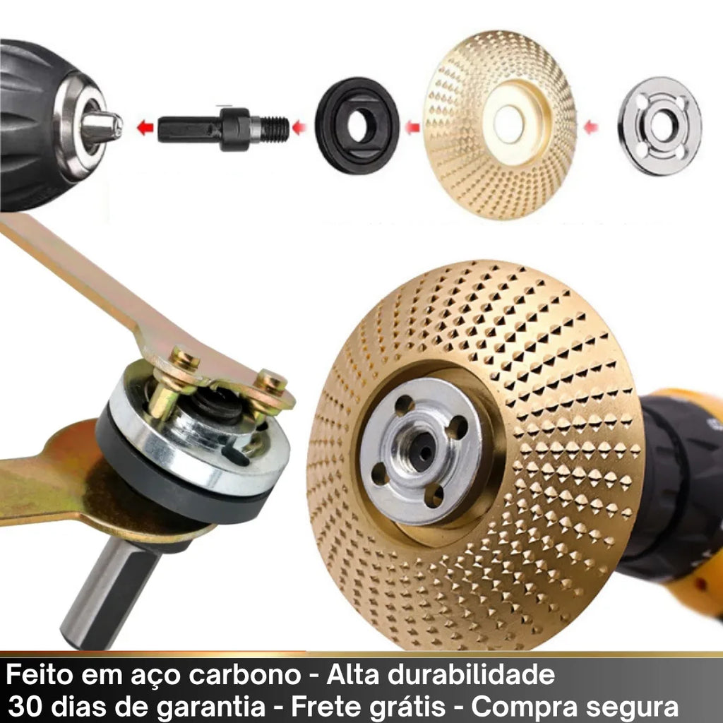 Kit Conversão de Furadeira para Esmerilhadeira Angular - Alta Precisão e Segurança