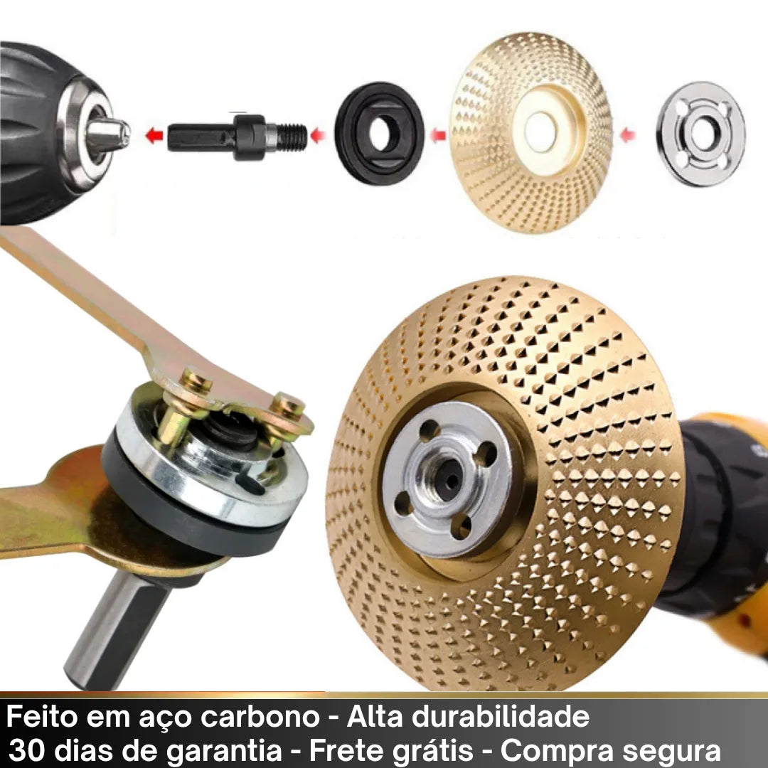 Kit Conversão de Furadeira para Esmerilhadeira Angular - Alta Precisão e Segurança