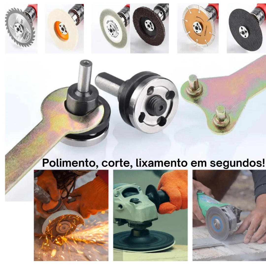 Kit Conversão de Furadeira para Esmerilhadeira Angular - Alta Precisão e Segurança