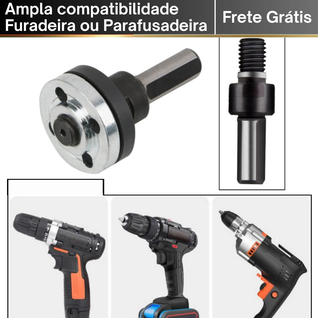 Kit Conversão de Furadeira para Esmerilhadeira Angular - Alta Precisão e Segurança