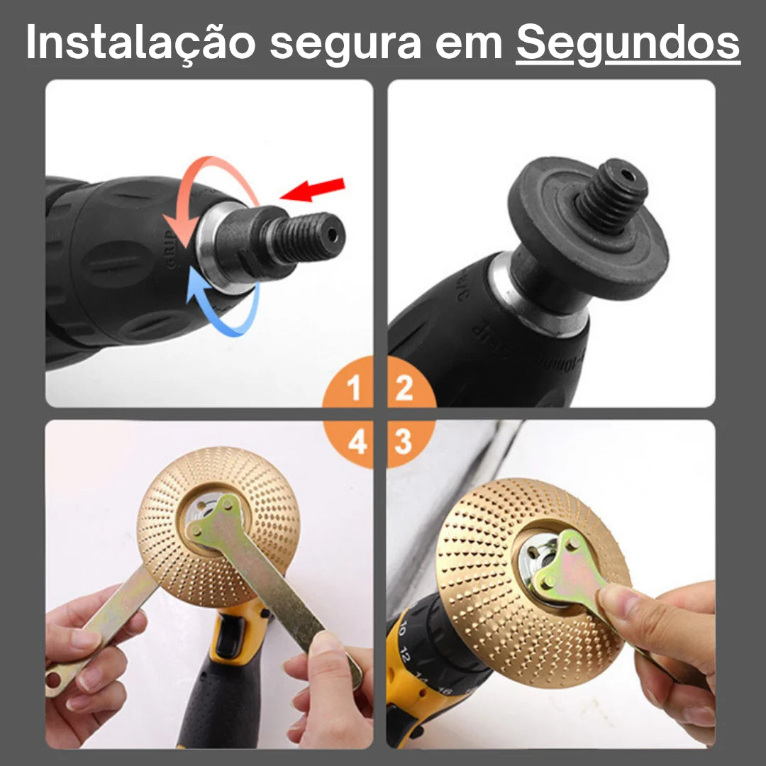Kit Conversão de Furadeira para Esmerilhadeira Angular - Alta Precisão e Segurança