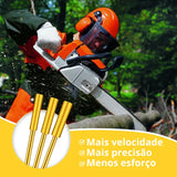 Kit 4 Afiadores Diamantado de Corrente para Motosserra - CortePro™ [ÚLTIMAS UNIDADES]
