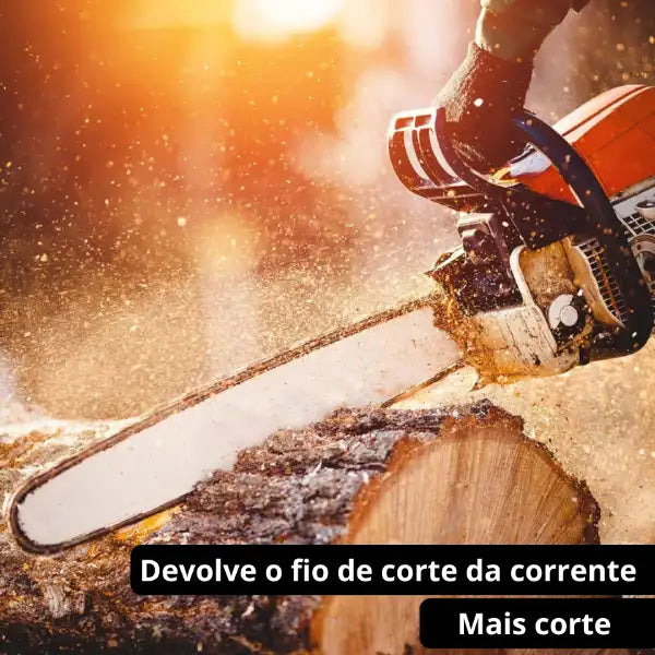 Kit Afiador Diamantado de Corrente para Motosserra - CortePro™