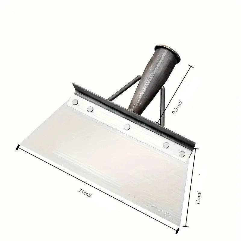 pá multiuso jardim aço, pá ergonômica capina, remove ervas daninhas pá, pá aço inoxidável jardim, ferramenta capinar musgo, raspador jardim aço, pá limpeza sem ajoelhar, ferramenta jardinagem compacta, pá borda afiada cavar, limpeza jardim sem esforço