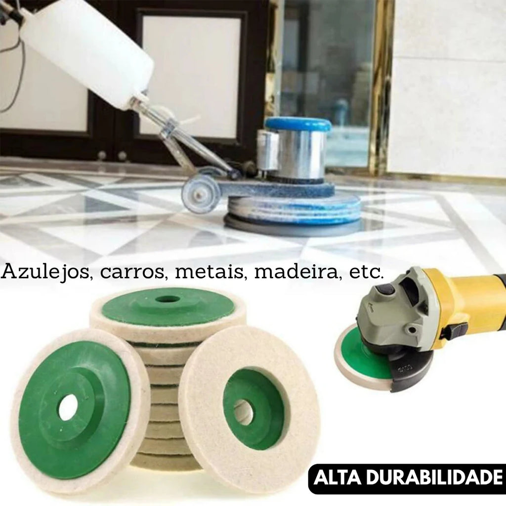 Disco de Polimento em Lã de Feltro - Macio e Eficiente