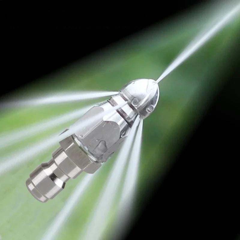 Bico de Limpeza de Tubulação - em Aço Inoxidável com Conexão Rápida 1/4"