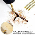 Kit Brocas de TitaniumTwist 3 em 1 - Perfura, Corta e Lixa