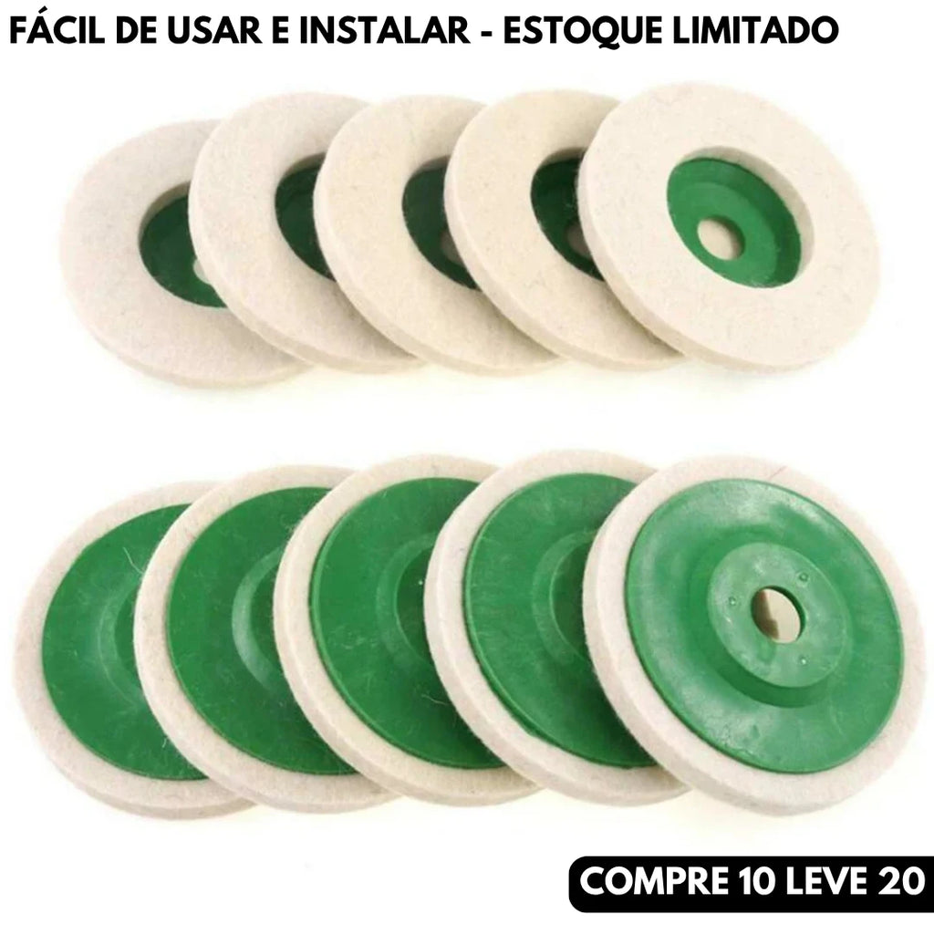 Disco de Polimento em Lã de Feltro - Macio e Eficiente