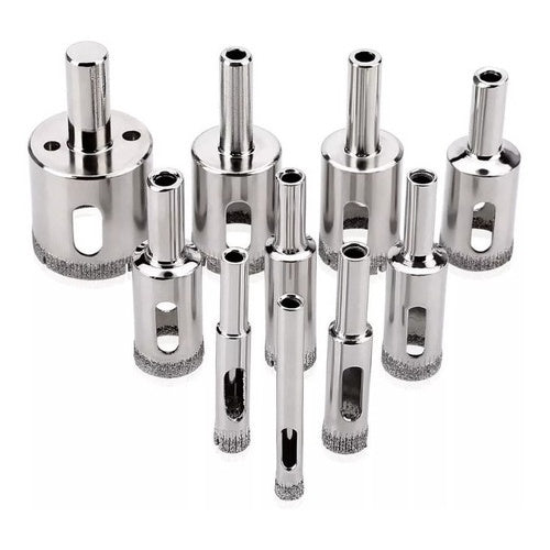 Kit Brocas Serra Copo Diamantadas - Porcelanato, Mármore e Azulejos