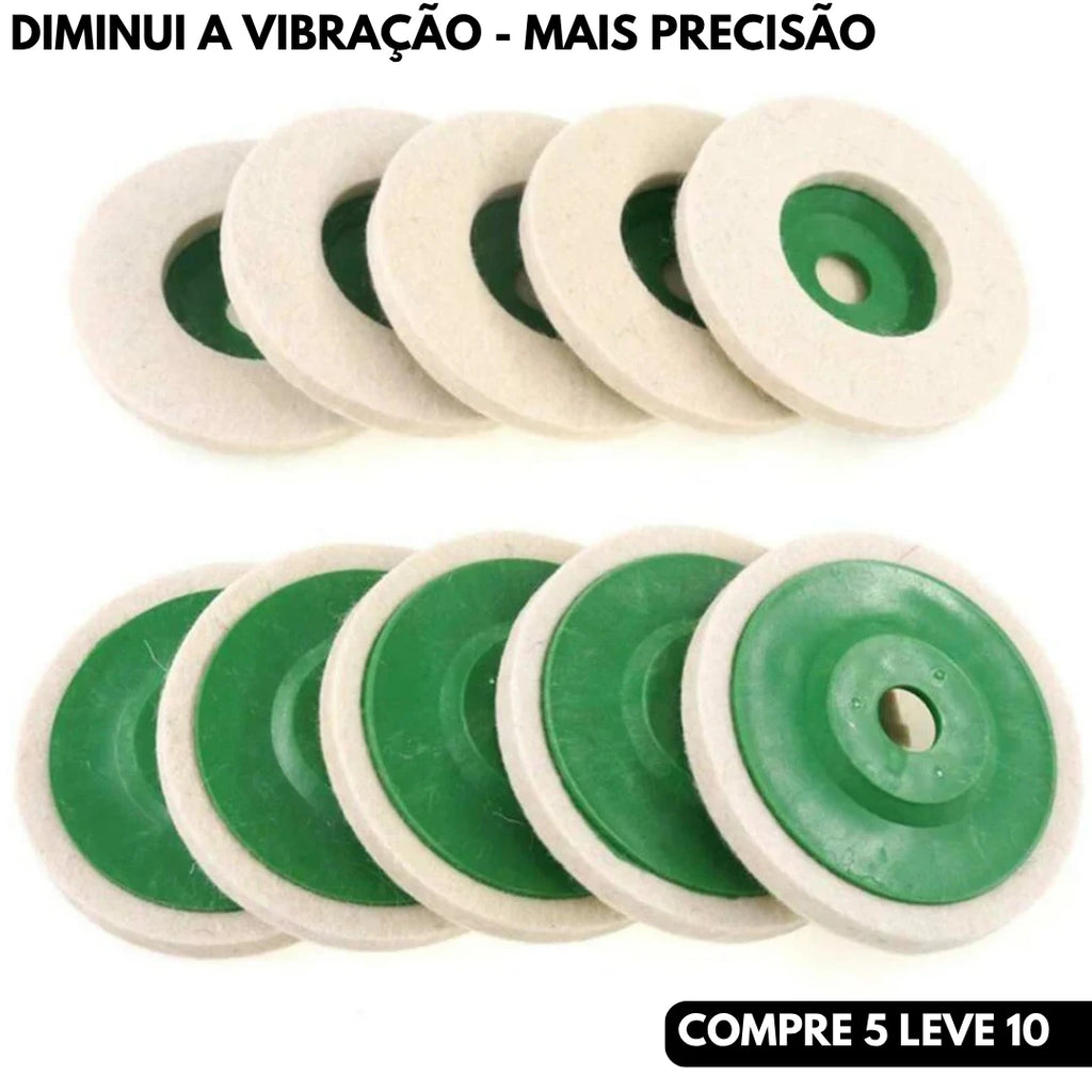 Disco de Polimento em Lã de Feltro - Macio e Eficiente