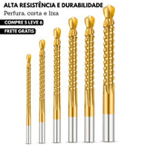 Kit Brocas de TitaniumTwist 3 em 1 - Perfura, Corta e Lixa