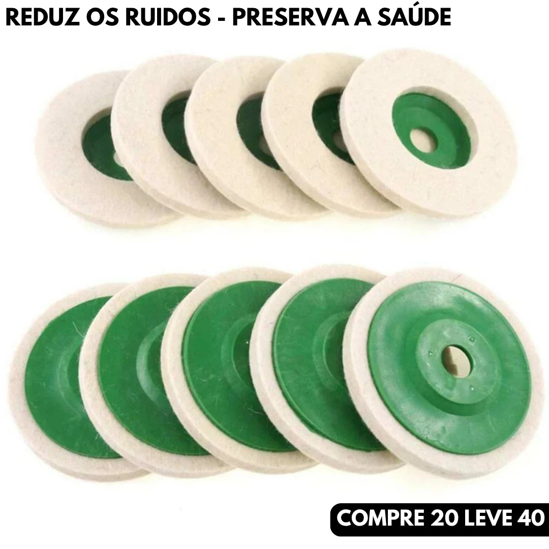 Disco de Polimento em Lã de Feltro - Macio e Eficiente