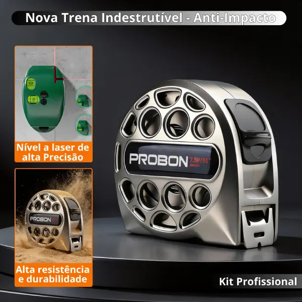 Kit Nível Infravermelho 90° + Trena Indestrutível - Alta Precisão e Durabilidade