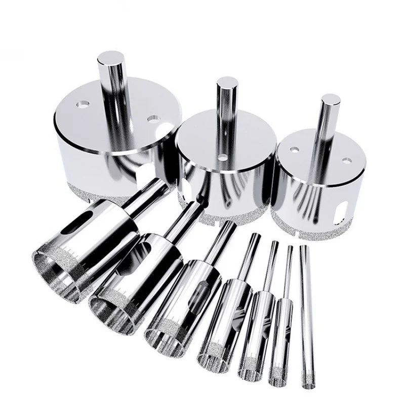 Kit Brocas Serra Copo Diamantadas - Porcelanato, Mármore e Azulejos