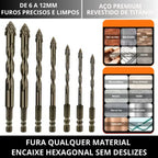 Kit Brocas Serrilhadas Excêntricas - TitanDrill Pro [COMPRE 5 LEVE 6]