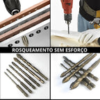 Kit Brocas Serrilhadas Excêntricas - TitanDrill Pro [COMPRE 5 LEVE 6]
