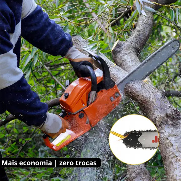 Kit Afiador Diamantado de Corrente para Motosserra - CortePro™