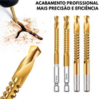 Kit Brocas de TitaniumTwist 3 em 1 - Perfura, Corta e Lixa
