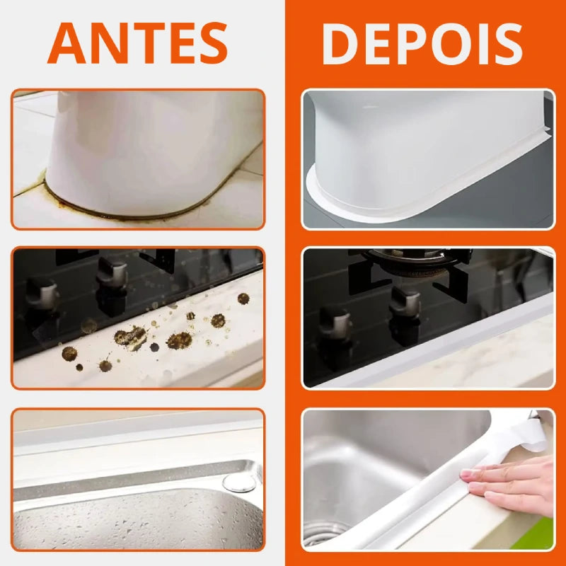 Clean Seal - Fita de Vedação Impermeável e Antimofo