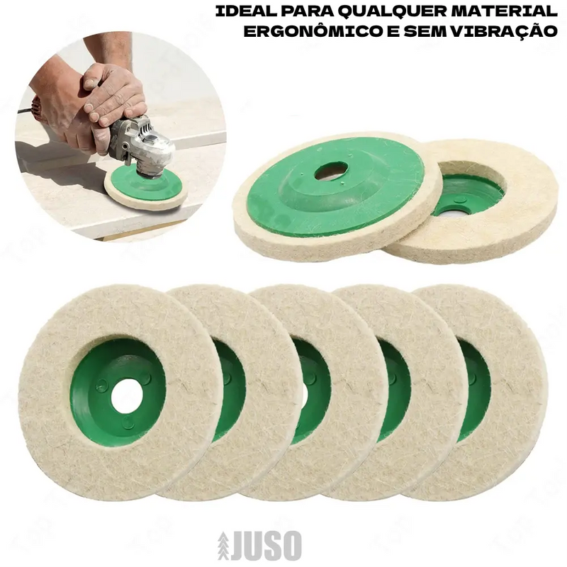 Disco de Polimento de Lã Feltro™ - [COMPRE 1 LEVE 3]