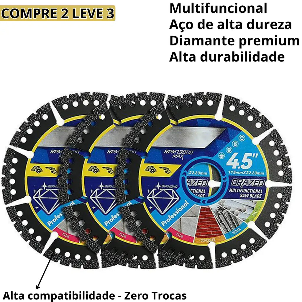 Disco Diamantado 9 em 1 — Multiuso Pro [COMPRE 1 LEVE 2]