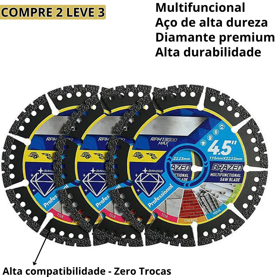 Disco Diamantado 9 em 1 — Multiuso Pro [COMPRE 1 LEVE 2]