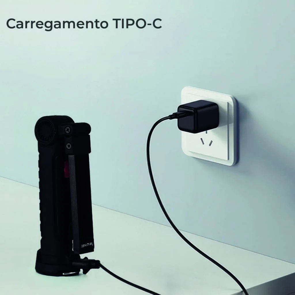 Lanterna Led Multifuncional Magnética e Recarregável - TravaLume™