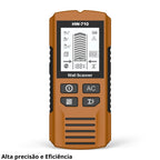 detector de parede 5 em 1, detector fio elétrico parede, detector metal viga madeira, detector parede display LCD, detector parede drywall concreto, scanner parede eletricista, detector parede alarme sonoro, detector parede antes furar, detector estrutural obra, detector parede portátil leve