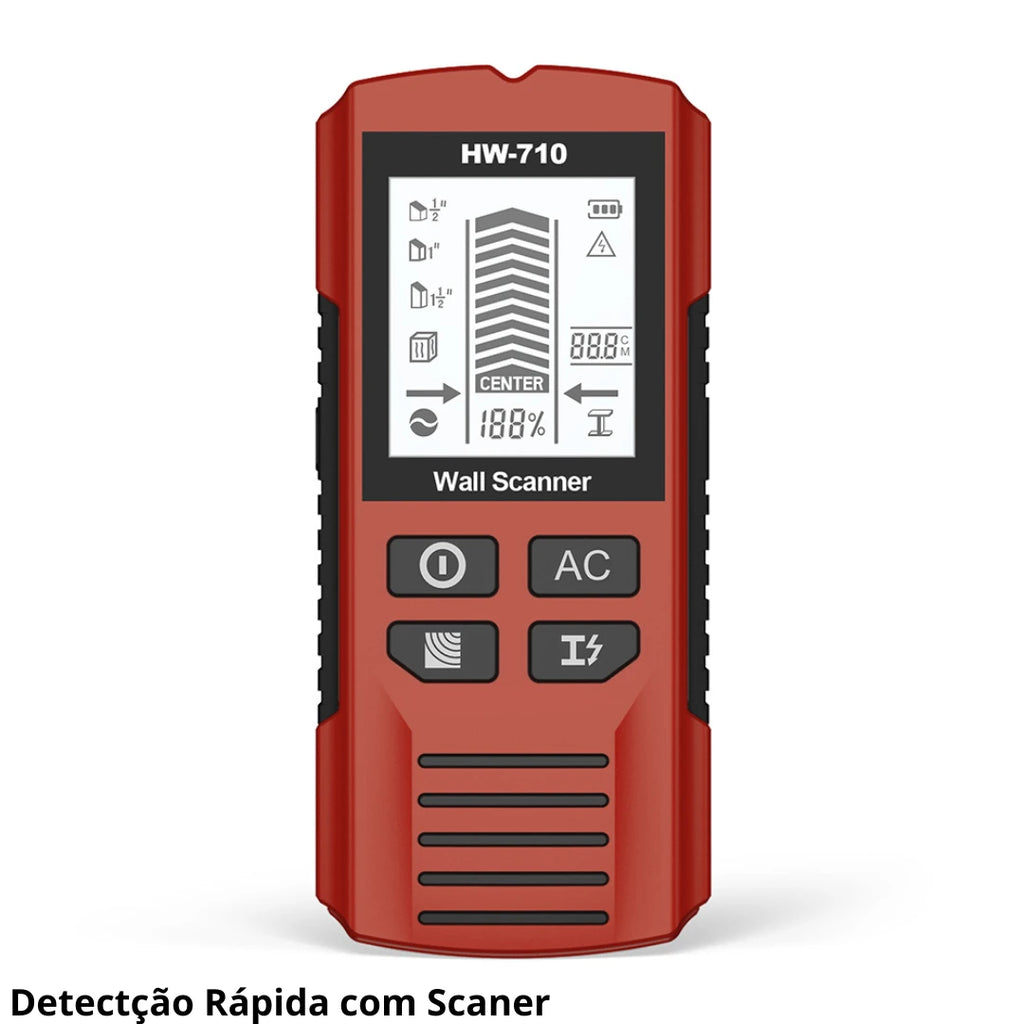 detector de parede 5 em 1, detector fio elétrico parede, detector metal viga madeira, detector parede display LCD, detector parede drywall concreto, scanner parede eletricista, detector parede alarme sonoro, detector parede antes furar, detector estrutural obra, detector parede portátil leve