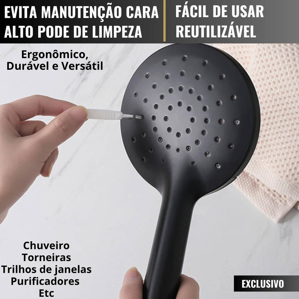 Kit Escova Limpadora de Bicos de Chuveiro e Frestas [30 Peças]