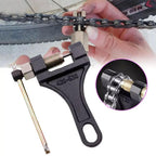 chave extratora pinos corrente, extrator corrente moto bike, ferramenta corrente 420 530, remove pino corrente moto, chave corrente bicicleta, manutenção corrente moto, extrator pino aço carbono, chave corrente portátil trilha, ferramenta manutenção bike moto, instalar pino corrente ferramenta