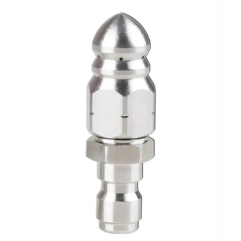 Bico de Limpeza de Tubulação - em Aço Inoxidável com Conexão Rápida 1/4"