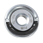 porca flange M14 esmerilhadeira, porca retenção disco esmerilhadeira, flange Milwaukee Multi Fixtec, porca M14 anti-vibração, porca trava disco angular, reposição flange esmerilhadeira, porca aço 45 esmerilhadeira, porca flange 45x9mm, trava disco esmerilhadeira segura, porca flange disco não solta