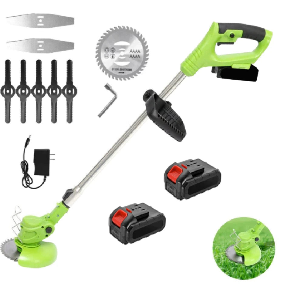 Roçadeira, Aparador de Grama Elétrica + Baterias extras