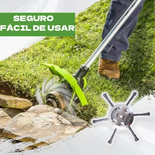 cabeçote fio de aço aparador, disco aço aparador elétrico, cabeçote aparador 5mm, acessório aparador grama, cabeçote resistente concreto, remove musgo calçada aparador, cabeçote roçadeira elétrica, fio aço corta erva daninha, aparador sem fio acessório aço, cabeçote alumínio aparador
