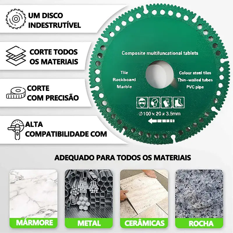 Disco Turbo Pro de Corte Diamantado - Alto Acabamento
