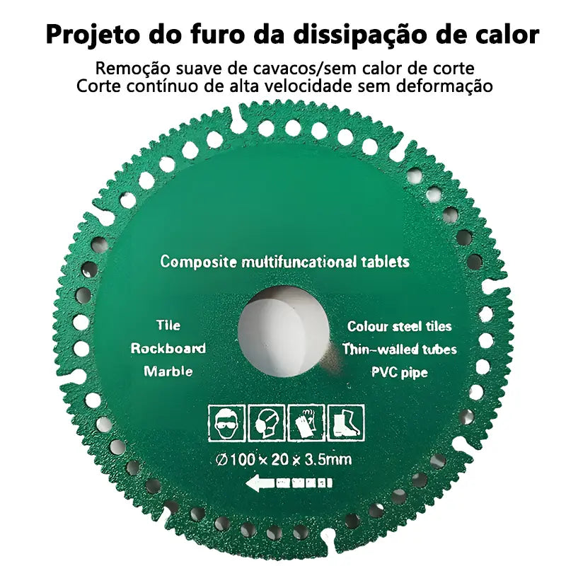 Disco Turbo Pro de Corte Diamantado - Alto Acabamento