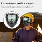 Máscara de Soldagem com Escurecimento Automático + Brinde