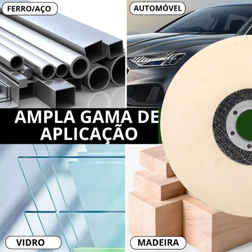 Disco de Polimento em Lã de Feltro - Macio e Eficiente