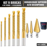 Kit 6 Brocas + 3 Escalonadas