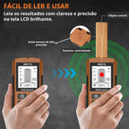 detector de parede 5 em 1, detector fio elétrico parede, detector metal viga madeira, detector parede display LCD, detector parede drywall concreto, scanner parede eletricista, detector parede alarme sonoro, detector parede antes furar, detector estrutural obra, detector parede portátil leve