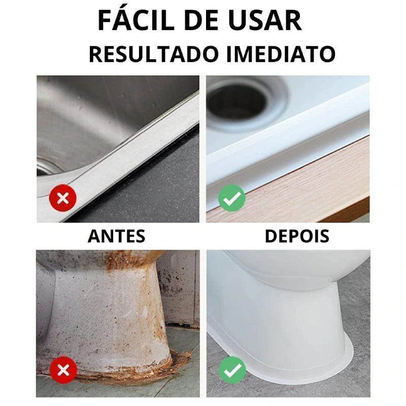 Clean Seal - Fita de Vedação Impermeável e Antimofo