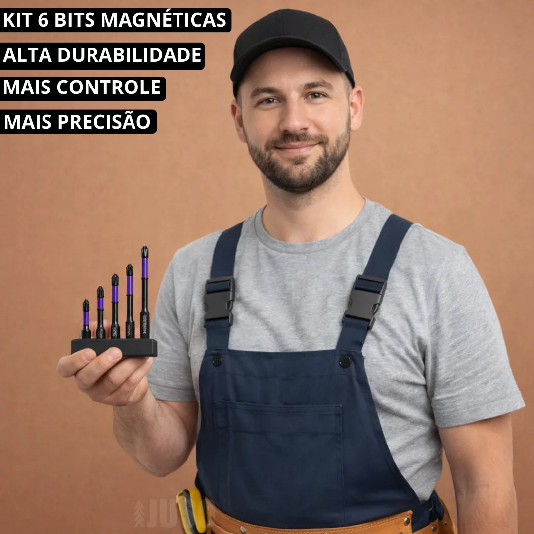 Kit Ponteiras Magnéticas UltraFix - Anti-Deslizante