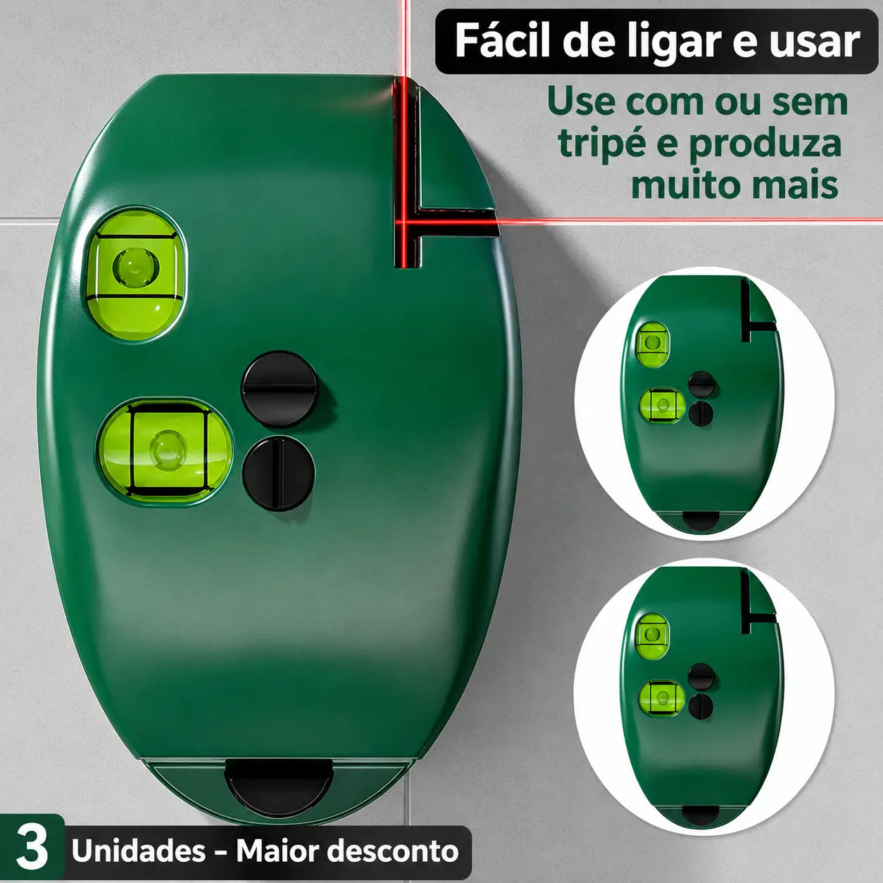 nível laser 90° amarelo · nível laser marceneiro instalador · nível laser horizontal vertical simultâneo · nível laser 9 metros ímã · nível laser visível luz acesa · nível laser esquadro automático · nível laser compacto obra · nível laser 3 em 1 · nível laser furo alinhado · nível laser marcação precisa