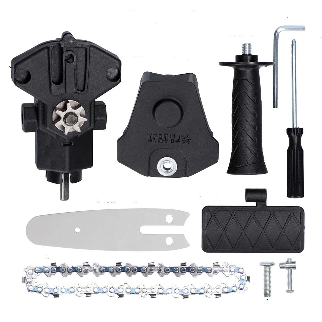 adaptador motosserra furadeira, conversor furadeira motosserra, poda galhos furadeira elétrica, motosserra portátil adaptador, corte troncos furadeira, acessório furadeira jardim, kit motosserra furadeira 6mm, motosserra barata adaptador, furadeira corte madeira galhos, adaptador corrente furadeira