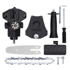 adaptador motosserra furadeira, conversor furadeira motosserra, poda galhos furadeira elétrica, motosserra portátil adaptador, corte troncos furadeira, acessório furadeira jardim, kit motosserra furadeira 6mm, motosserra barata adaptador, furadeira corte madeira galhos, adaptador corrente furadeira