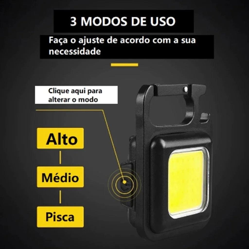 UltraLight - Lanterna Tática Portátil 3 em 1